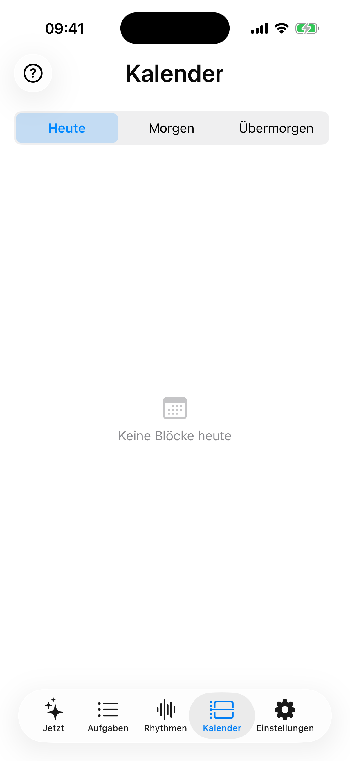 Timeline-Ansicht: Termine und Bereichs-Blöcke auf einer Zeitachse