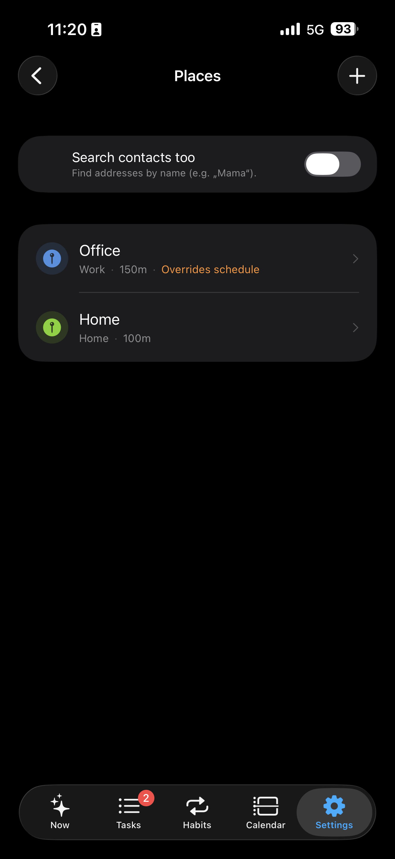 Places editor